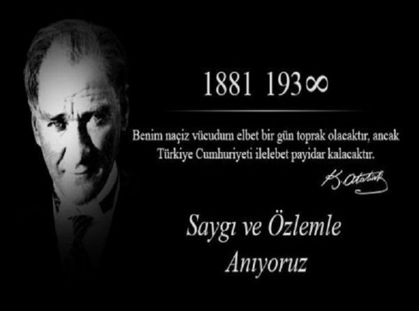 10 KASIM ATATÜRK'Ü ANMA TÖRENİ